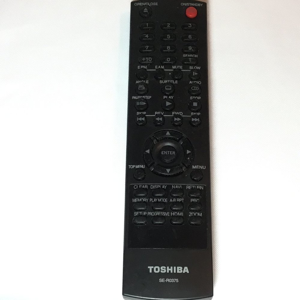Toshiba DVD Remote Control SE-R0375 SDK1000KU SDK990KU SD7200KU SD7300KU